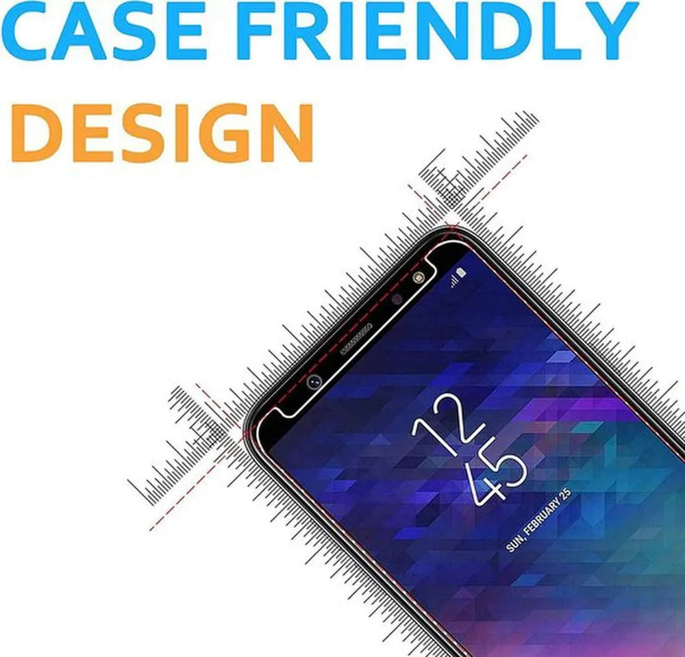 Samsung Galaxy A6 2018 Hoesjes – Portemonnee Hoes – Pasjeshouder – 2x Gehard Glas Screenprotector – Bruin-Ilumina Benelux