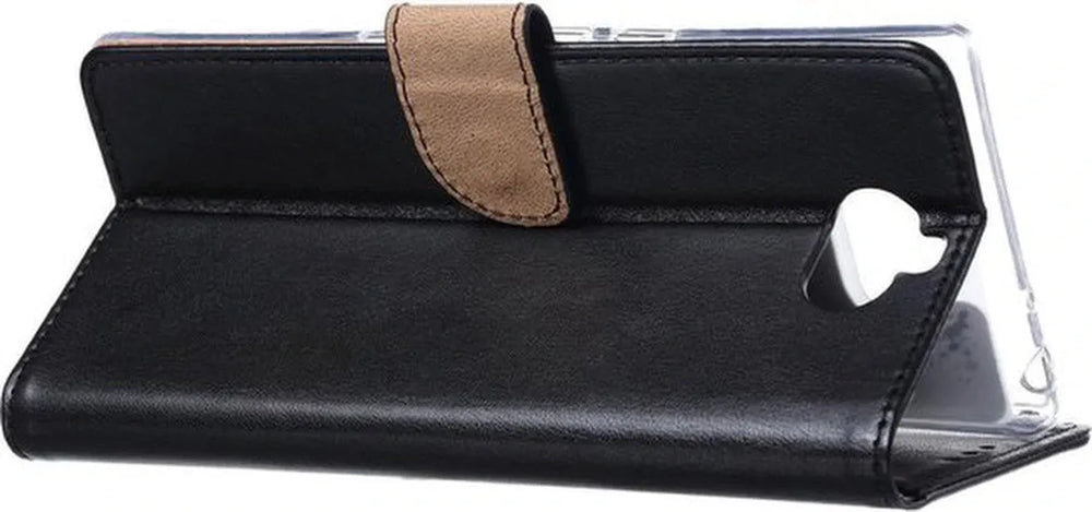 Sony Xperia 10 Plus Hoesjes – Bookcase Portemonnee Hoes – Pasjeshouder – Magneetsluiting – Zwart-Ilumina Benelux