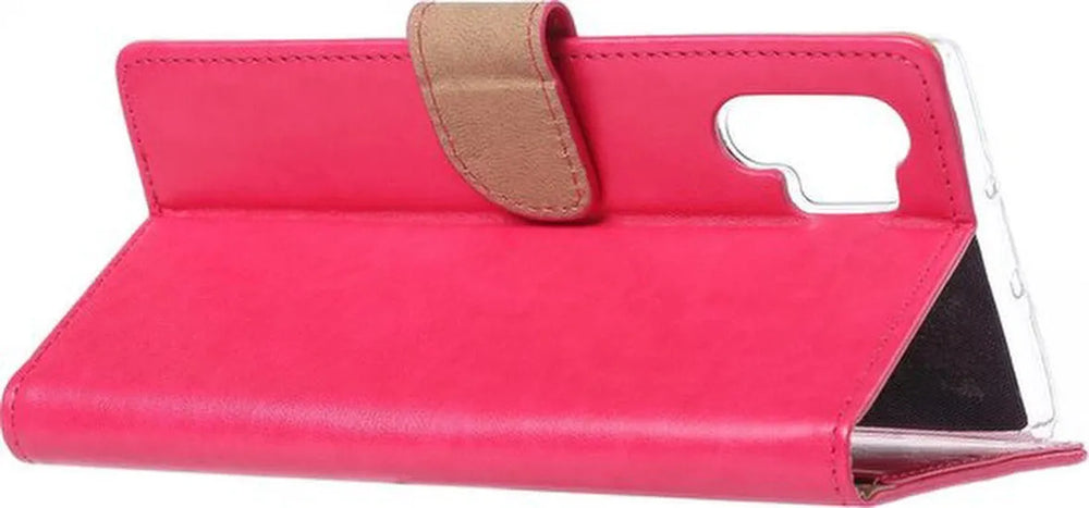 Samsung Galaxy Note 10 Plus Hoesjes – Bookcase Portemonnee Hoes – Pasjeshouder – Magneetsluiting – Roze-Ilumina Benelux