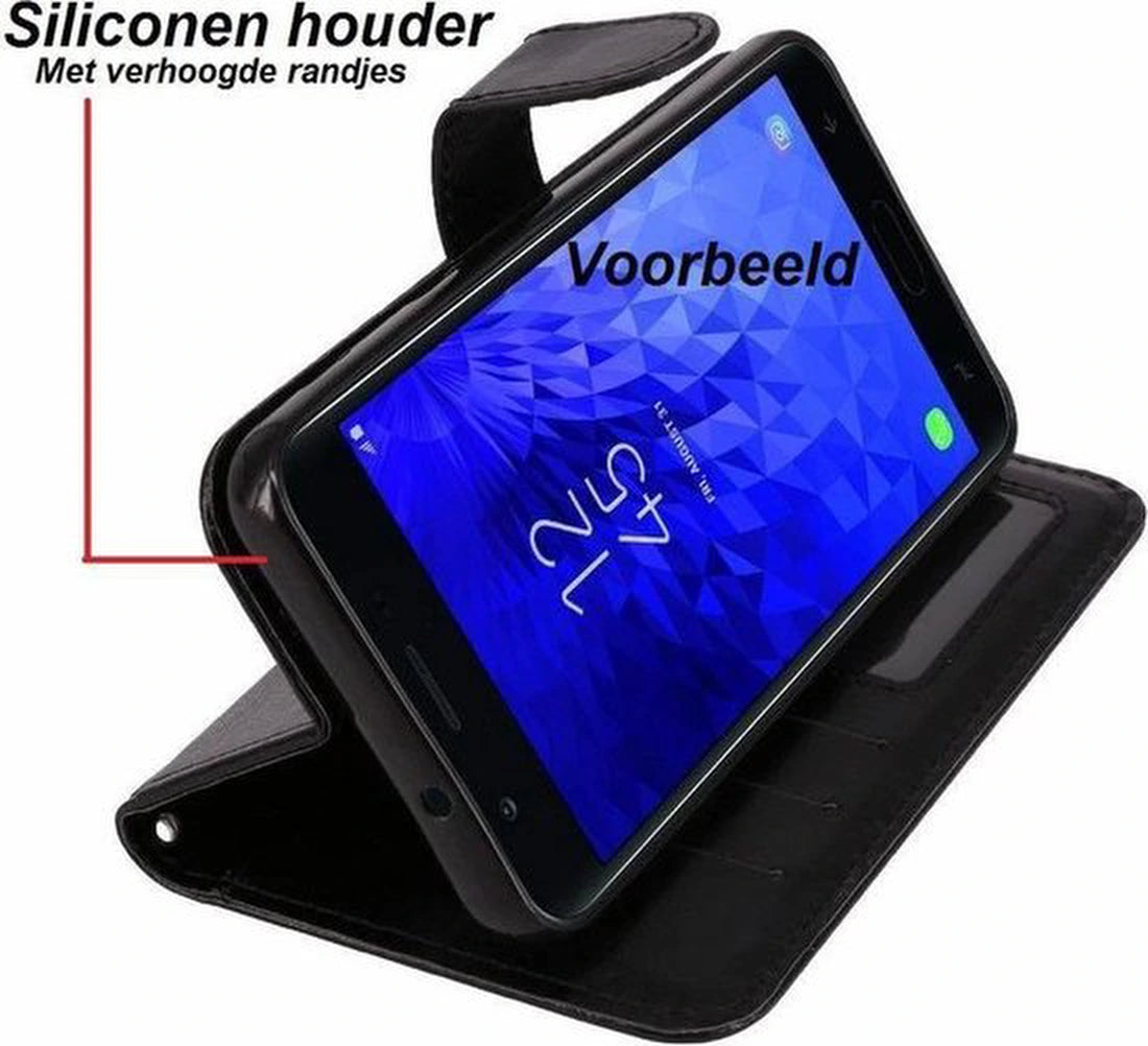 Bookcase Geschikt voor: Samsung Galaxy Note 8 - Roze - portemonnee hoesje