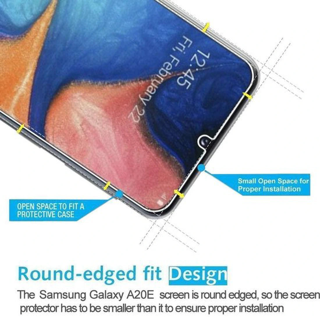 Samsung Galaxy A20E Hoesjes – Portemonnee Hoes – Pasjeshouder – 2x Gehard Glas Screenprotector – Roze