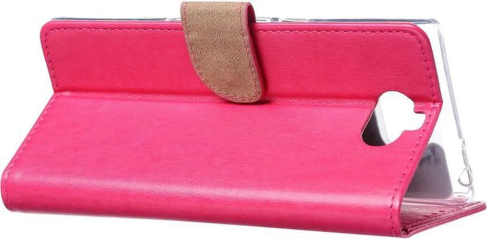 Sony Xperia 10 Plus Hoesjes – Bookcase Portemonnee – Pasjeshouder – Magneetsluiting – Roze-Ilumina Benelux