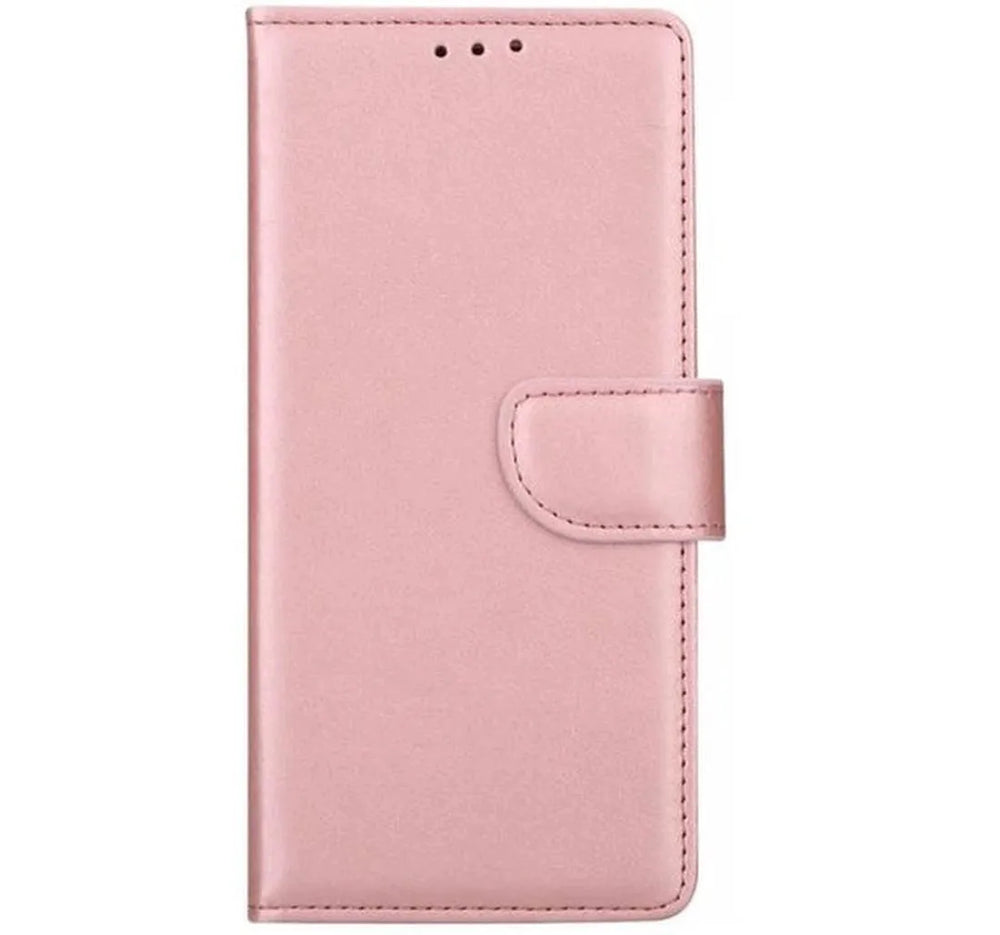 Samsung Galaxy A80 Hoesjes – Portemonnee Hoes – Pasjeshouder – 2x Gehard Glas Screenprotector – Roségoud-Ilumina Benelux
