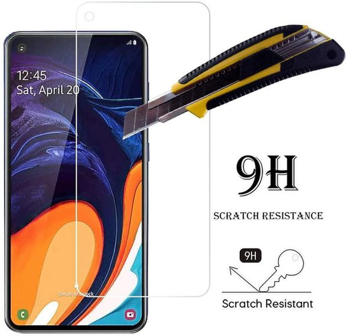 hoesje Geschikt voor: Samsung Galaxy A60 Portemonnee Roze met 2x Glas Screenprotector