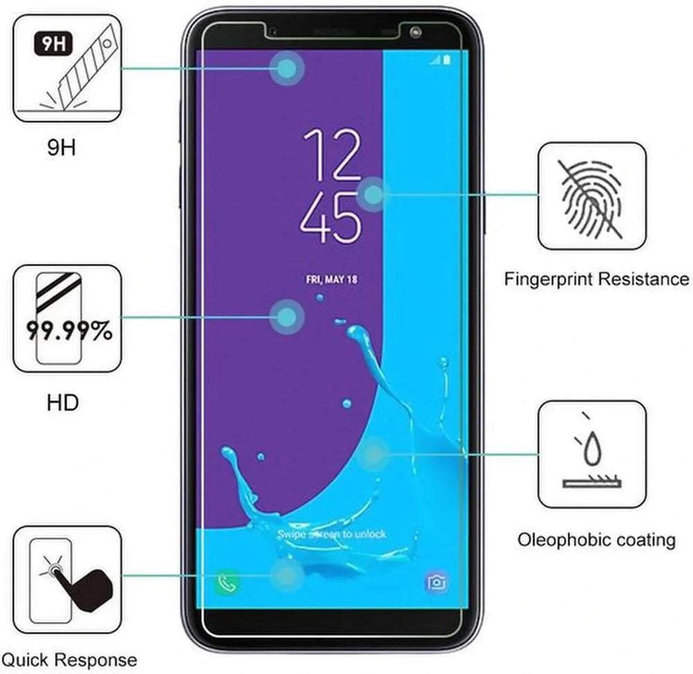 Samsung Galaxy J6 Plus 2018 Hoesjes – Portemonnee Hoes – Pasjeshouder – 2x Gehard Glas Screenprotector – Roze-Ilumina Benelux