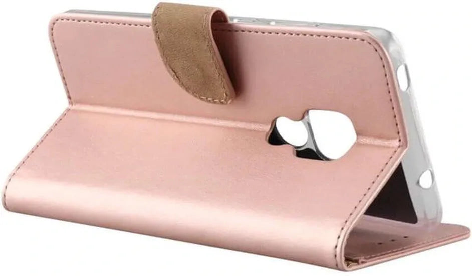 Huawei Mate 20 Pro Hoesjes – Bookcase Portemonnee Hoes – Pasjeshouder – Magneetsluiting – Roségoud-Ilumina Benelux