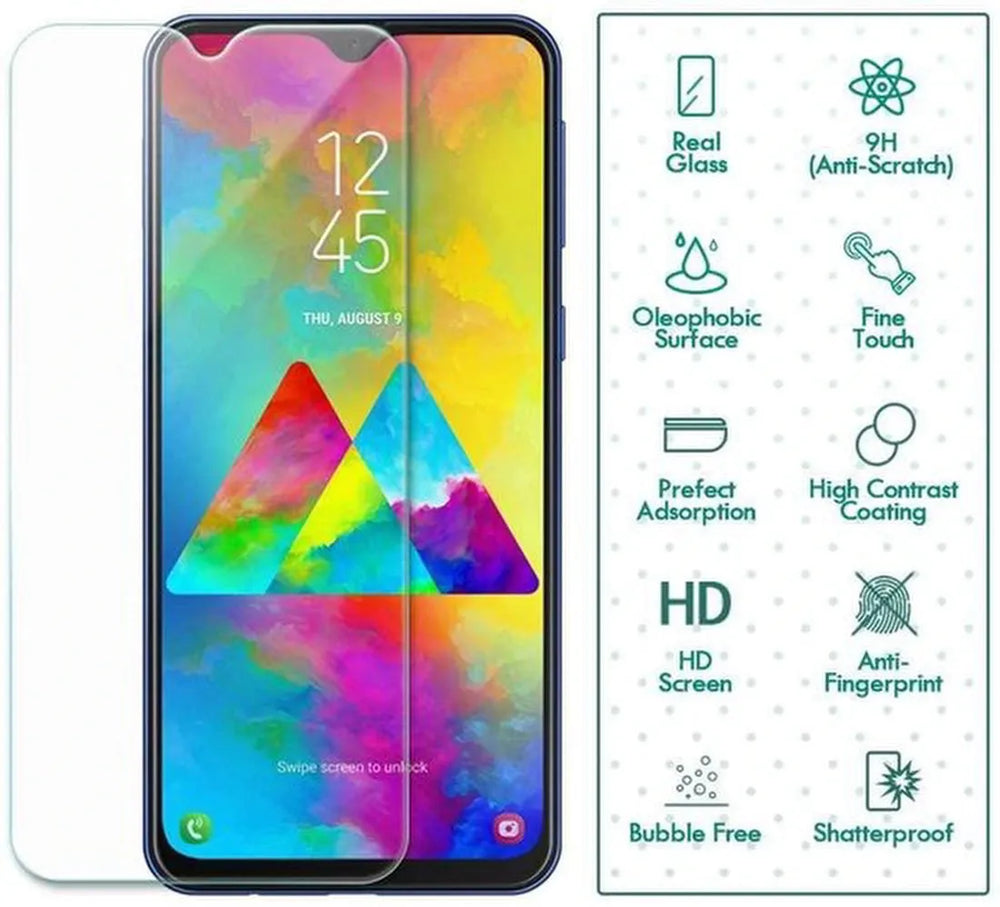 Samsung Galaxy M20 Hoesjes – Portemonnee Hoes – Pasjeshouder – 2x Gehard Glas Screenprotector – Goud-Ilumina Benelux