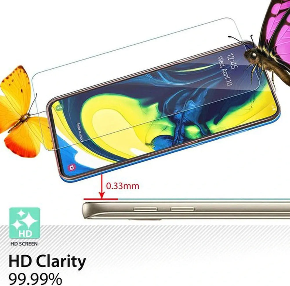 Samsung Galaxy A80 Hoesjes – Portemonnee Hoes – Pasjeshouder – 2x Gehard Glas Screenprotector – Roze-Ilumina Benelux
