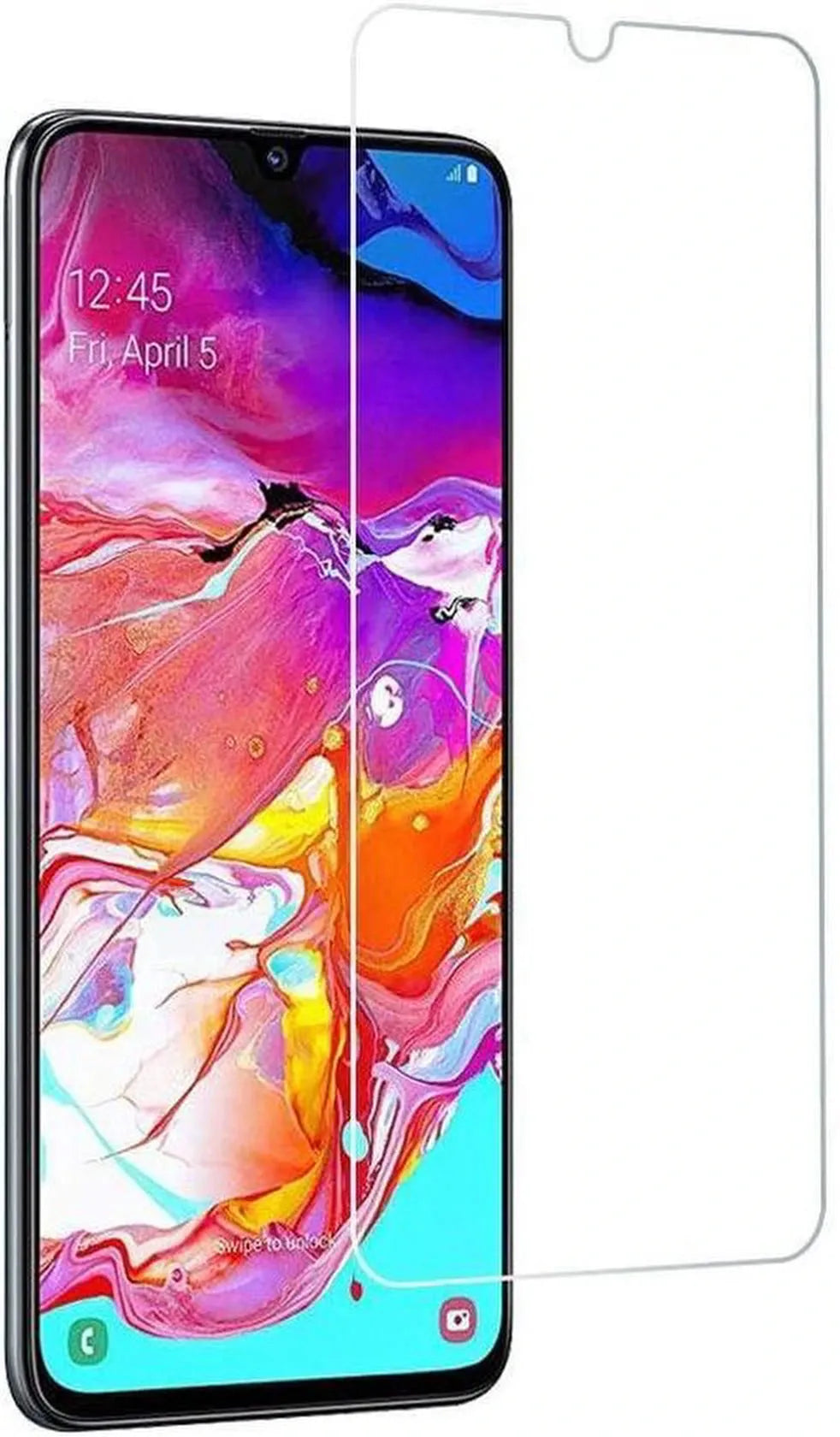 Samsung Galaxy A70/A70S Hoesjes – Portemonnee Hoes – Magneetsluiting – Inclusief 2x Gehard Glas Screenprotector – Goud-Ilumina Benelux