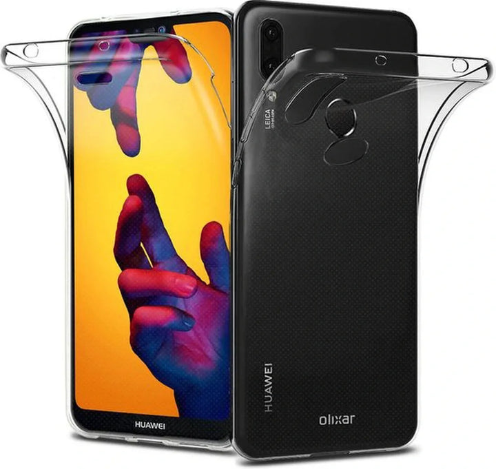 Huawei P20 Lite 2018 Hoesjes – Dubbelzijdig 360° Full Cover – Transparant – Schokbestendig – Transparant-Ilumina Benelux
