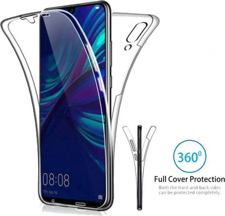 Huawei P20 Lite 2019 Hoesjes – 360° Dubbelzijdige Backcover – Volledige Bescherming – Transparant-Ilumina Benelux