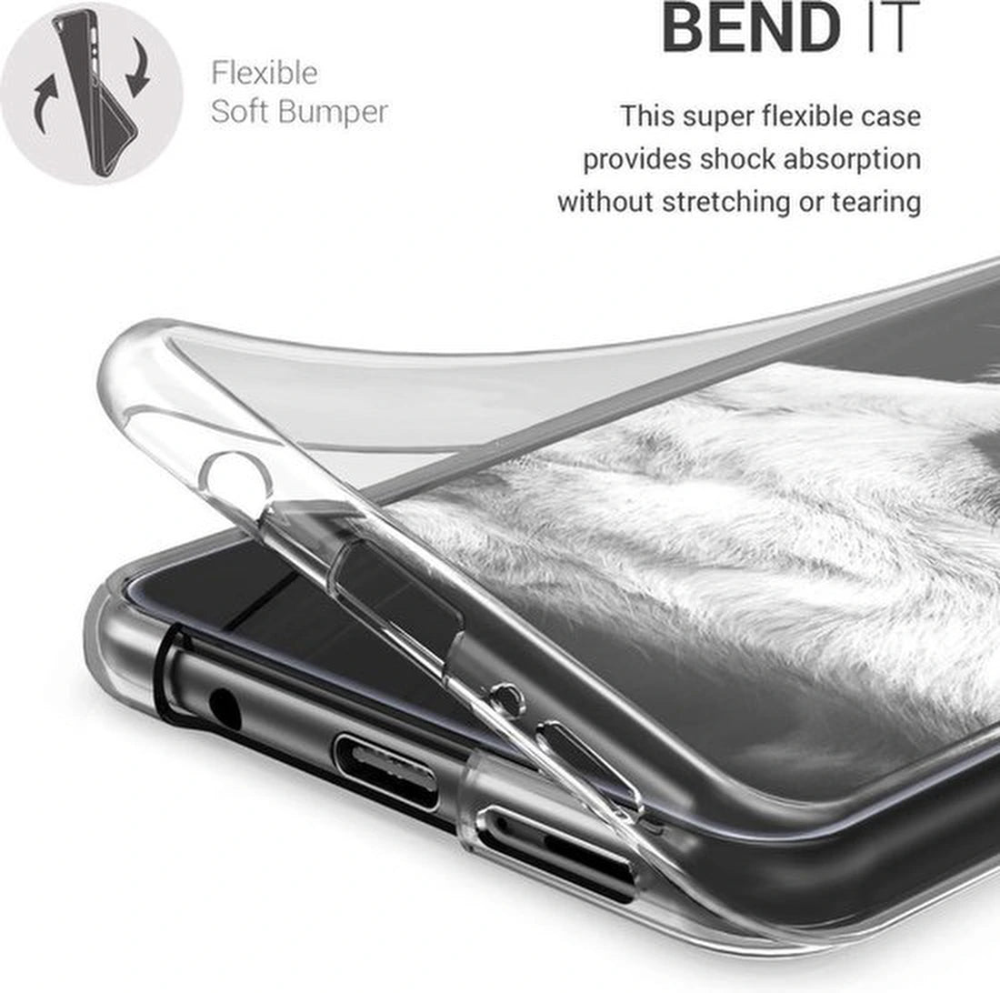 Samsung Galaxy J6 Plus 2018 Hoesjes – 360° Dubbelzijdig – Transparante Full Cover – Schokbestendig – Transparant