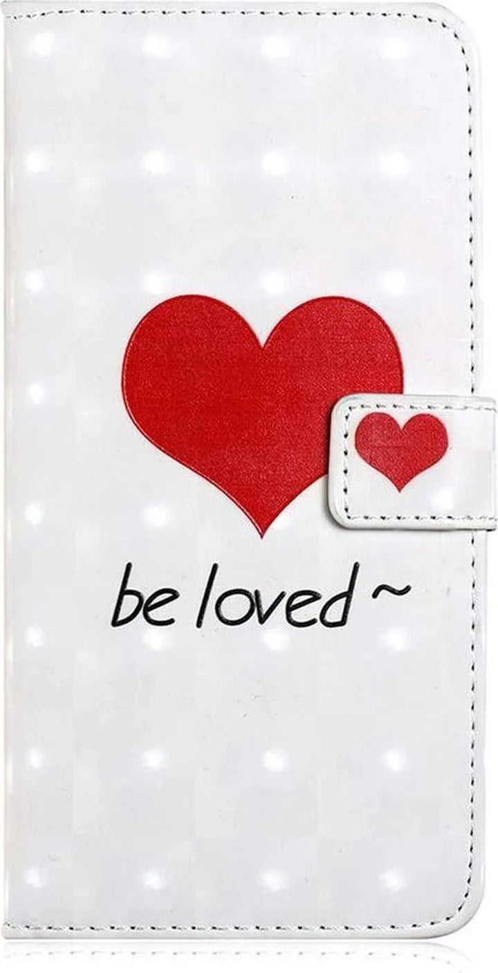 iPhone XR Hoesjes – Portemonnee Hoes – Pasjeshouder – Magneetsluiting – Be Loved Print-Ilumina Benelux