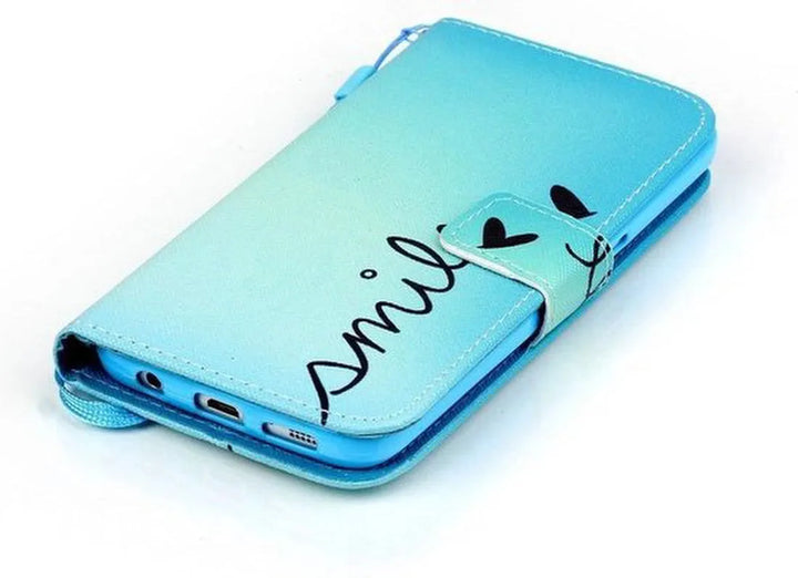iPhone XR Hoesjes – Portemonnee Hoes – Pasjeshouder – Smile Print-Ilumina Benelux