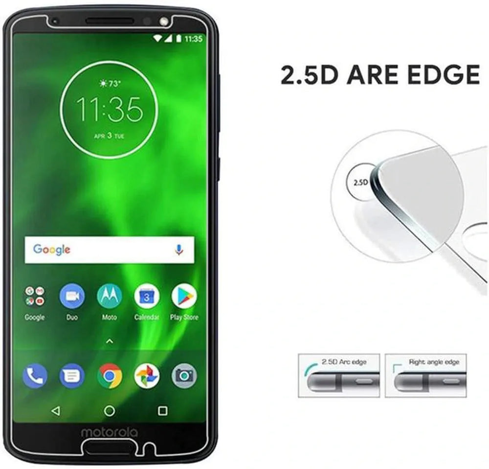 Motorola Moto G6 Hoesjes – Transparante TPU Siliconen Backcover – Soft Case – Inclusief 2x Screenprotector-Ilumina Benelux