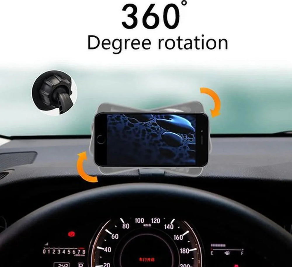 Telefoonhouder auto – Magnetisch Dashboard – Supersterke Magneet – 360° Draaibaar – Geschikt voor alle smartphones – Zwart-Ilumina Benelux