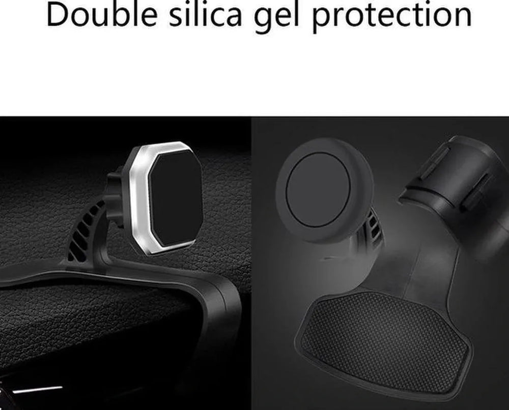 Telefoonhouder auto – Magnetisch Dashboard – Supersterke Magneet – 360° Draaibaar – Geschikt voor alle smartphones – Zwart-Ilumina Benelux