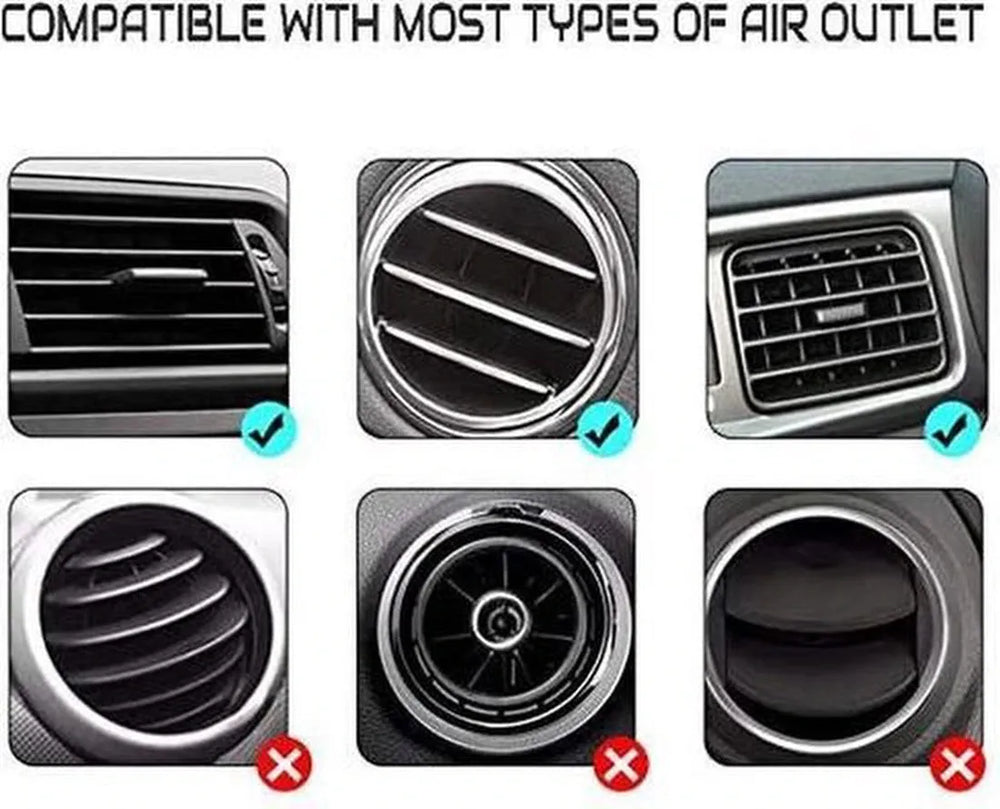 Telefoonhouder auto – Ventilatierooster – Magnetisch – Universeel – Zwart-Telefoonhouders-Ilumina Benelux