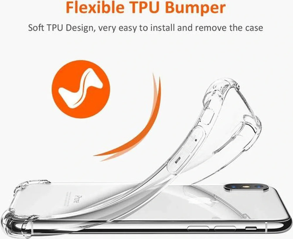 iPhone XR Hoesjes – Anti-Shock Backcover – Schokbestendig – Transparant-Ilumina Benelux