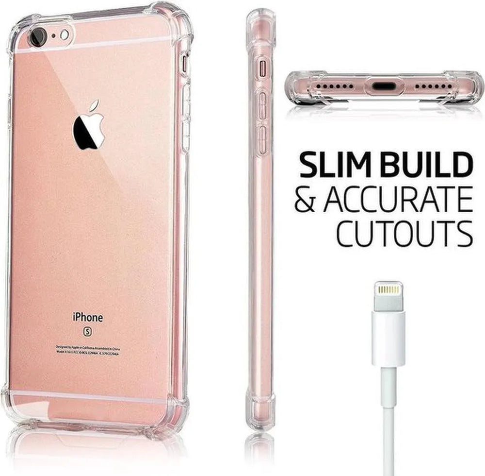 iPhone 7 Plus/8 Plus Hoesjes – Transparante Backcover – Schokbestendig – Anti-Shock-Ilumina Benelux