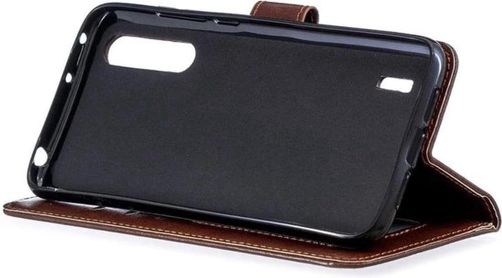 Bookcase Geschikt voor: Samsung Galaxy A70 / A70S - Bruin - Portemonnee hoesje