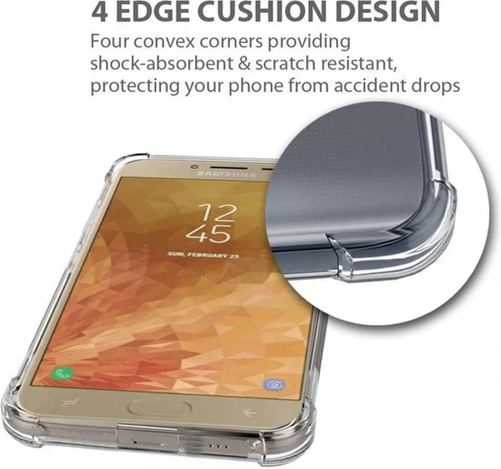 Samsung Galaxy J6 Plus Hoesjes – Transparante Backcover – Schokbestendig – Shock Proof-Ilumina Benelux
