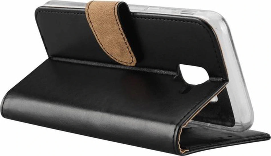 Samsung Galaxy J6 2018 Hoesjes – Portemonnee Hoes – Pasjeshouder – Magneetsluiting – Zwart