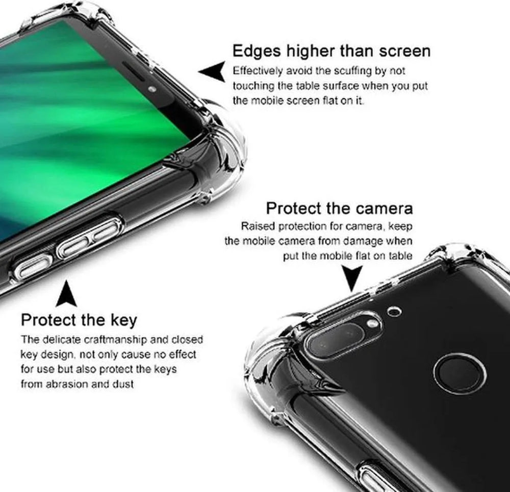 Samsung Galaxy A40 Hoesjes – Transparante Backcover – Schokbestendig – Shockproof-Ilumina Benelux