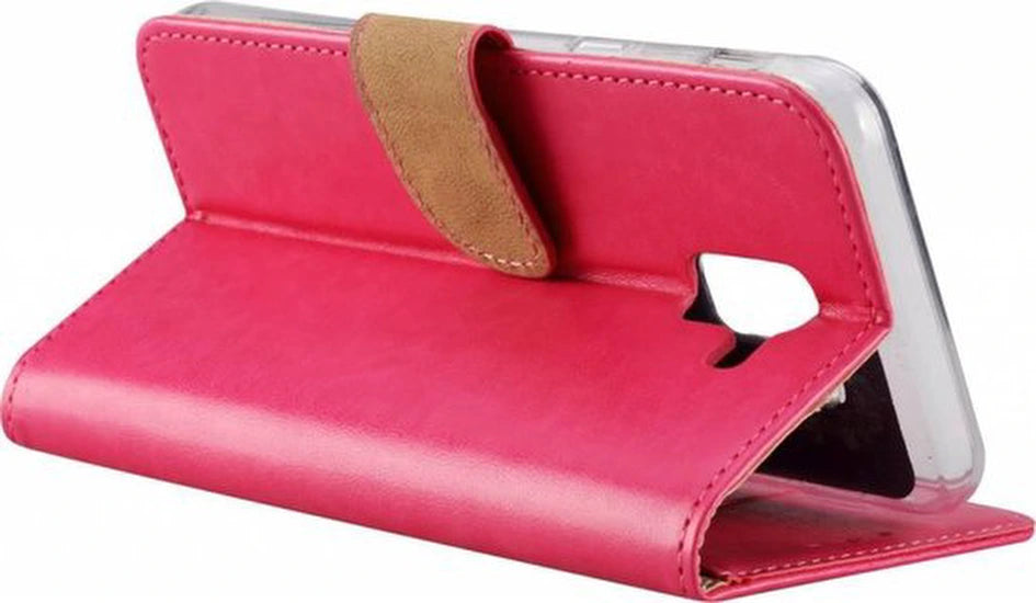 Samsung Galaxy J6 2018 Hoesjes – Portemonnee Hoes – Pasjeshouder – Magneetsluiting – Roze