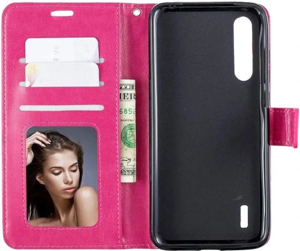 Samsung Galaxy A70 Hoesjes – Portemonnee Hoes – Pasjeshouder – Bookcase – Roze-Ilumina Benelux