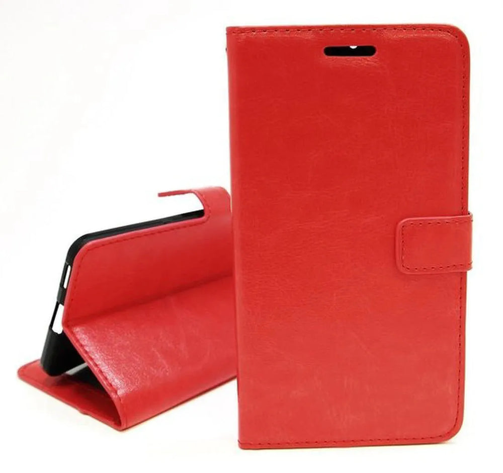 Samsung Galaxy S9 Plus Hoesjes – Portemonnee Bookcase – Pasjeshouder – Magneetsluiting – Rood-Ilumina Benelux
