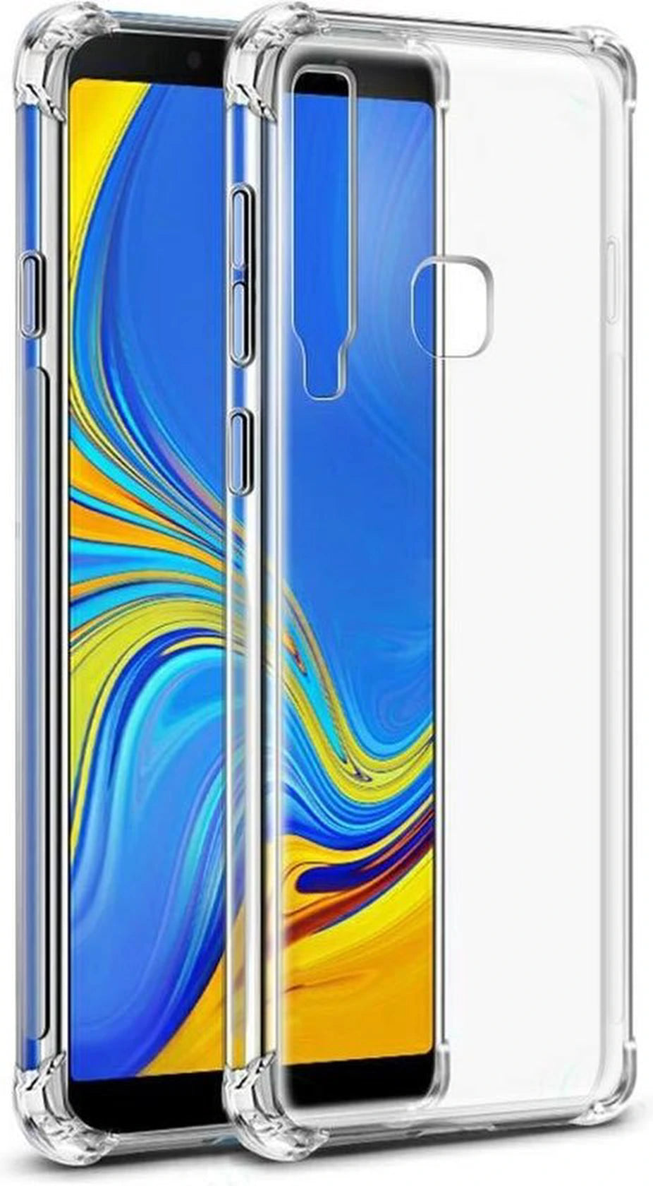 Shock Proof case hoesje Geschikt voor Samsung Galaxy A9 2018 - Transparant