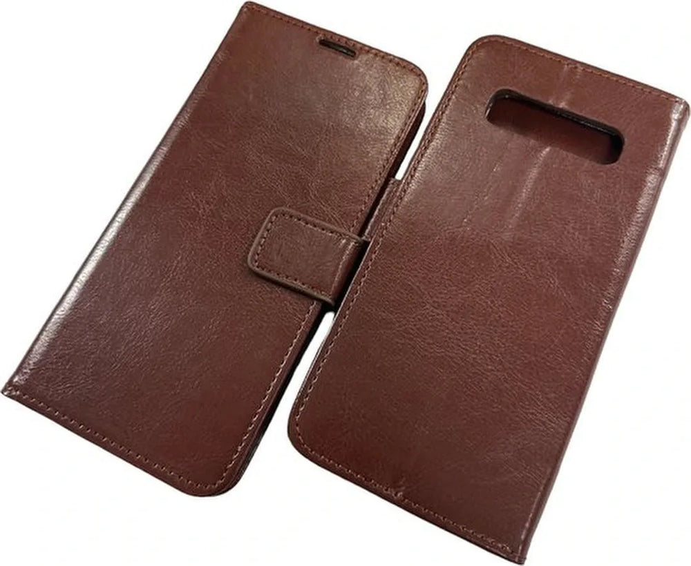 Samsung Galaxy S8 Hoesjes – Portemonnee Hoes – Pasjeshouder – Magneetsluiting – Bruin-Ilumina Benelux