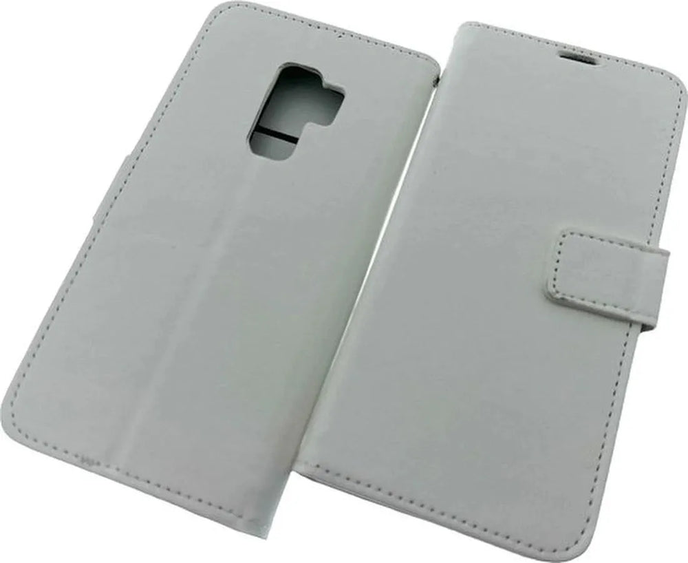 Samsung Galaxy S9 Plus Hoesjes – Portemonnee Hoes – Pasjeshouder – Bookcase – Wit-Ilumina Benelux