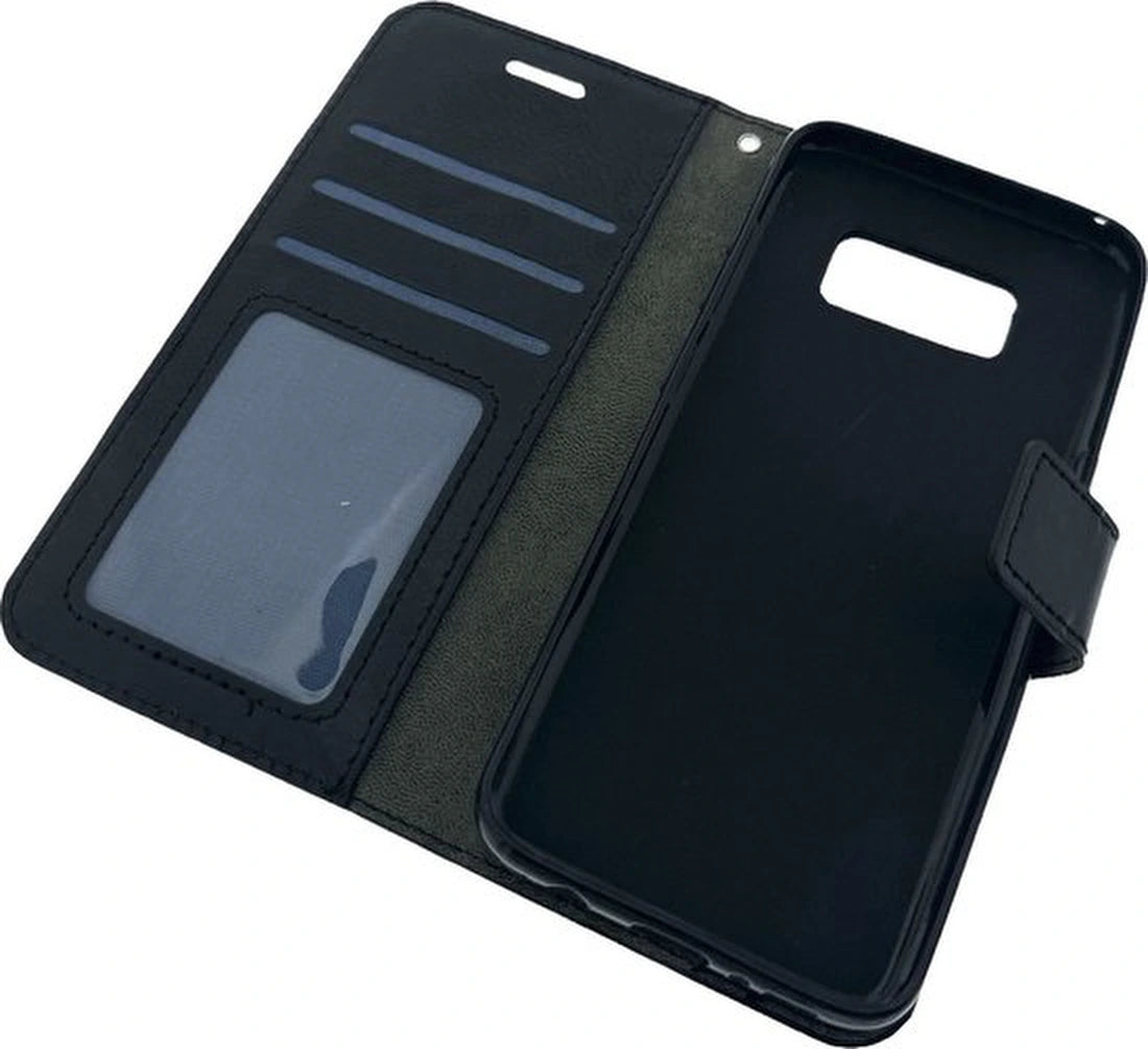 Bookcase Geschikt voor: Samsung Galaxy S8 - Zwart - Portemonnee hoesje