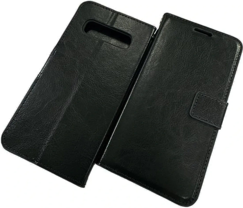 Samsung Galaxy S10 Hoesjes – Portemonnee Hoes – Bookcase – Pasjeshouder – Zwart-Ilumina Benelux