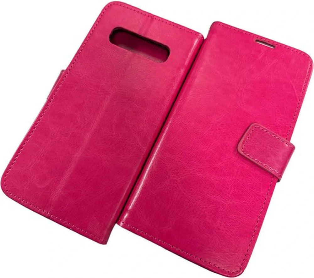 Samsung Galaxy S8 Plus Hoesjes – Portemonnee Hoes – Pasjeshouder – Magneetsluiting – Roze-Ilumina Benelux