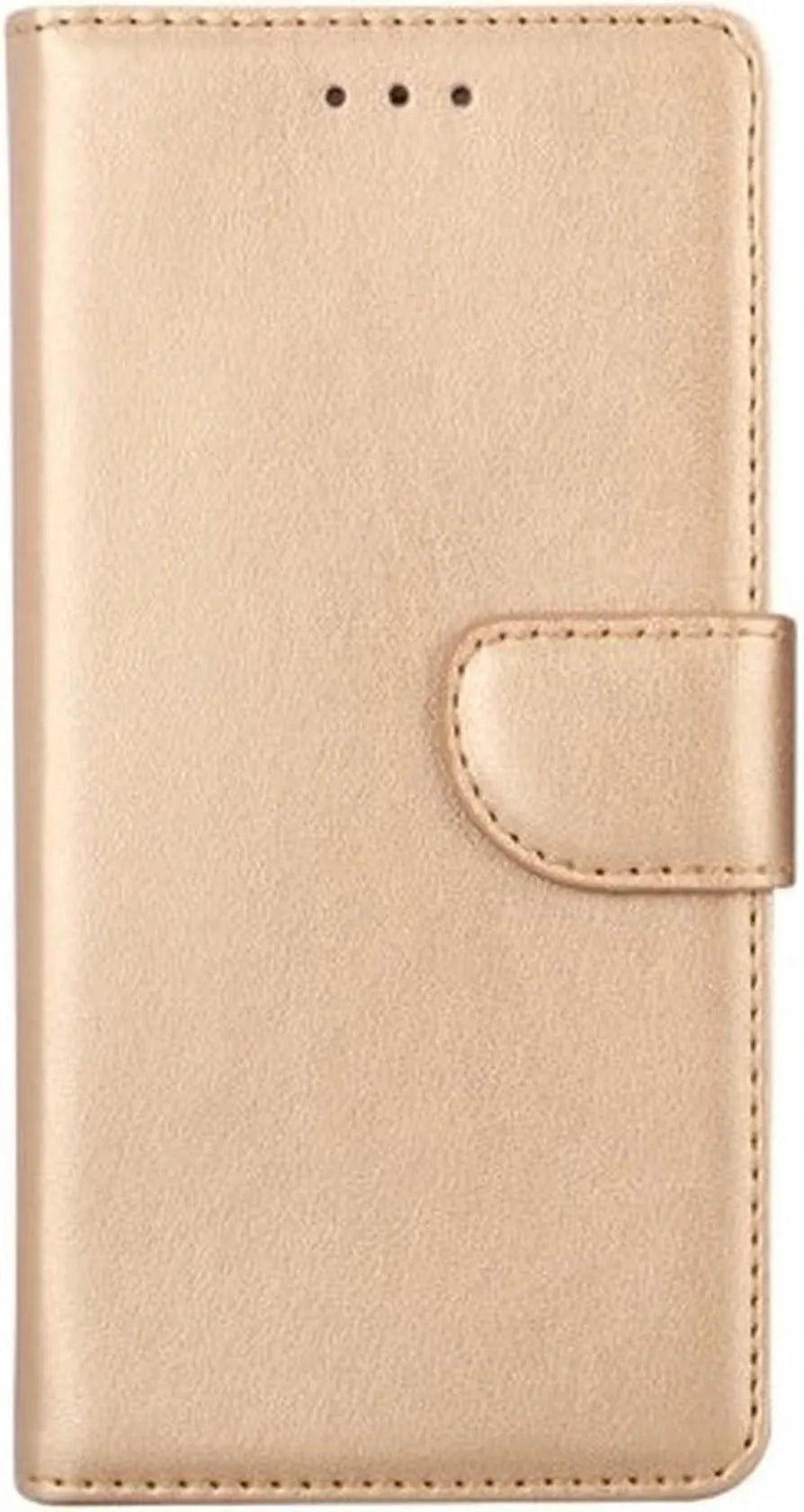 Samsung Galaxy S6 Hoesjes – Portemonnee Hoes – Bookcase – Pasjeshouder – Goud-Ilumina Benelux