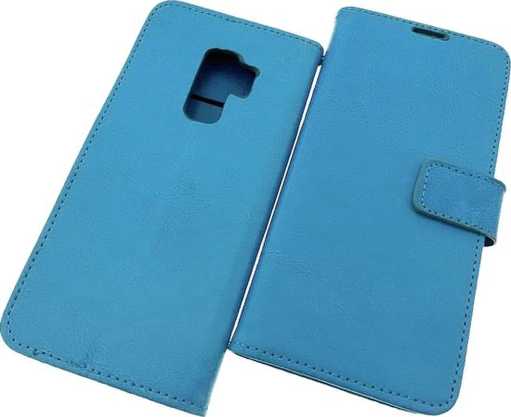 Samsung Galaxy A6 2018 Hoesjes – Portemonnee Hoes – Pasjeshouder – Magneetsluiting – Turquoise-Ilumina Benelux