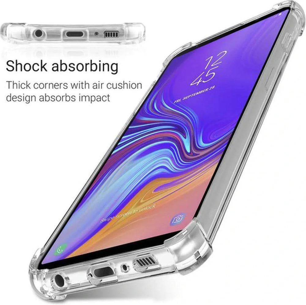 Samsung Galaxy A7 2018 Hoesjes – Shockproof Backcover – Schokbestendig – Transparant-Ilumina Benelux