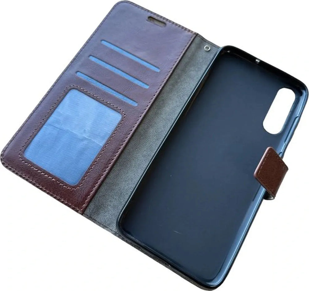 Huawei P30 Hoesjes – Portemonnee Bookcase – Pasjeshouder – Magneetsluiting – Bruin-Ilumina Benelux