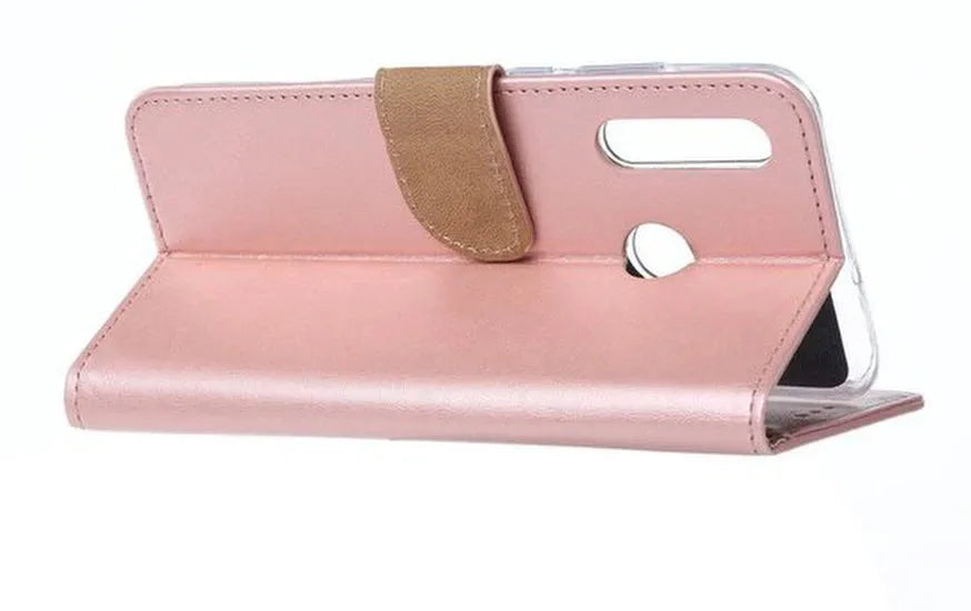 Huawei P Smart Plus 2019 Hoesjes – Portemonnee Hoes – Pasjeshouder – Magneetsluiting – Roségoud-Ilumina Benelux