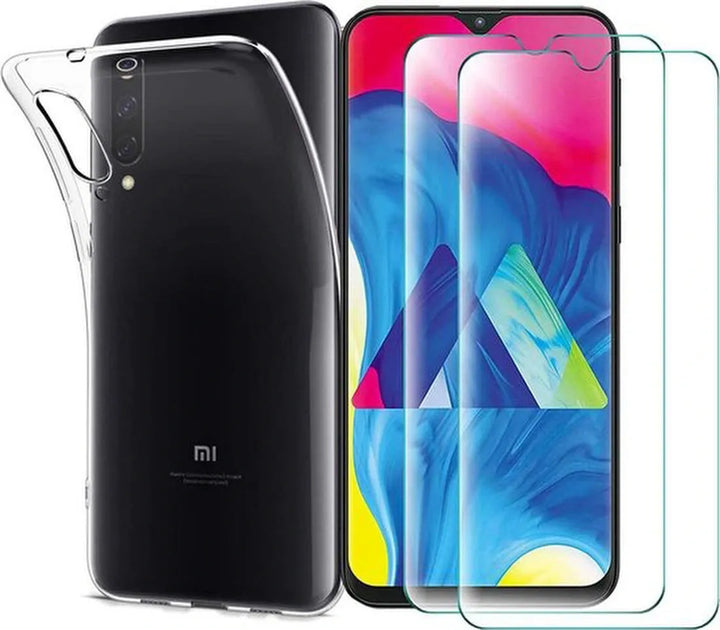 Samsung Galaxy A10 Hoesjes – Transparante TPU Siliconen Backcover – Soft Case – Inclusief 2x Screenprotector-Ilumina Benelux