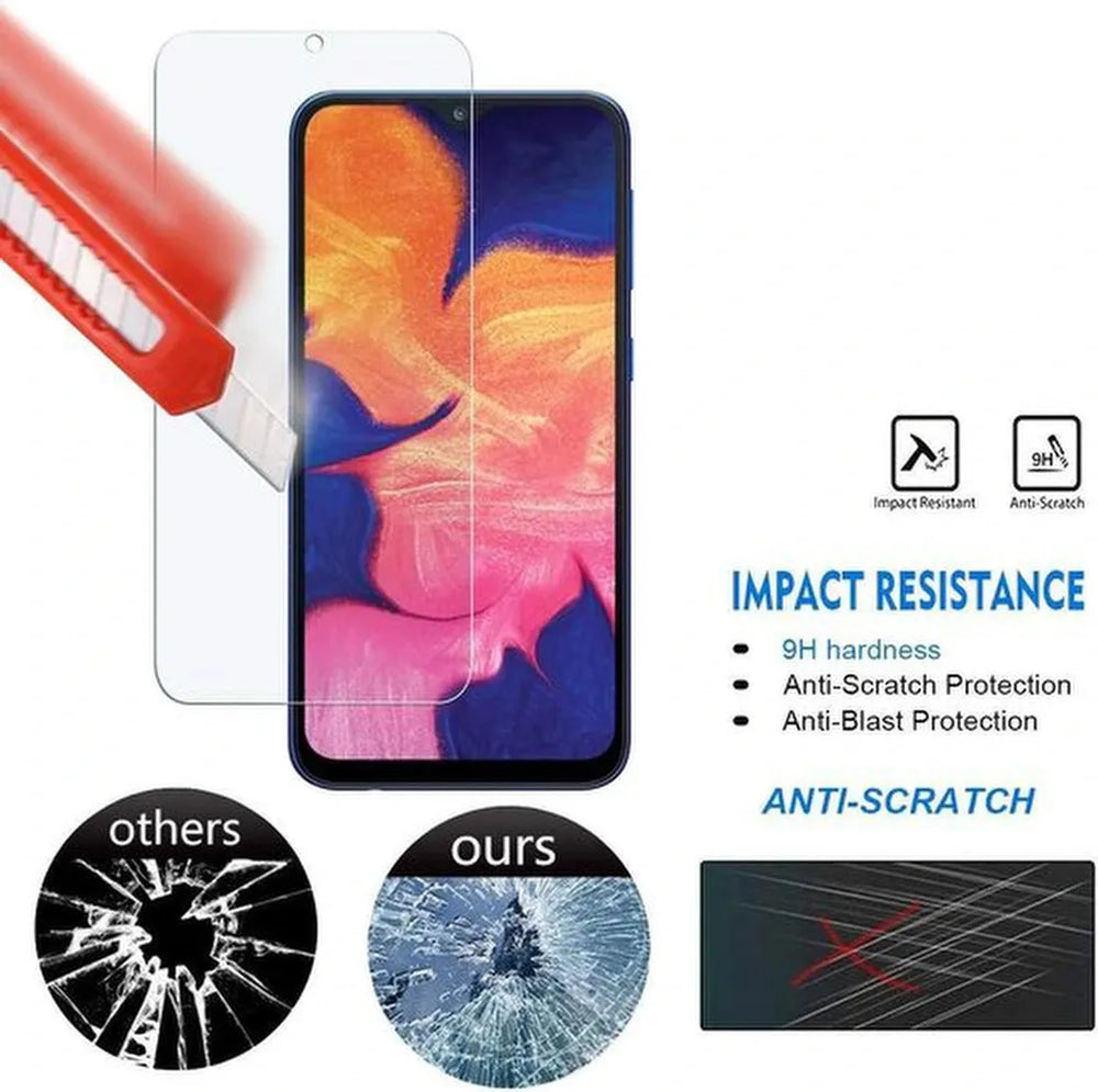 Samsung Galaxy A10 Hoesjes – Transparante TPU Siliconen Backcover – Soft Case – Inclusief 2x Screenprotector-Ilumina Benelux