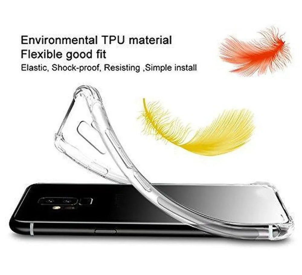 Samsung Galaxy A50 Hoesjes – Anti-shock Hybride Backcover – Inclusief 2x Gehard Glas Screenprotector – Transparant-Ilumina Benelux
