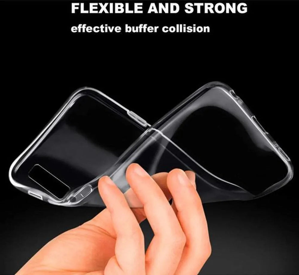 Samsung Galaxy A7 2018 Hoesjes – Transparante TPU Siliconen Backcover – Soft Grip – Inclusief 2x Gehard Glas Screenprotector-Ilumina Benelux