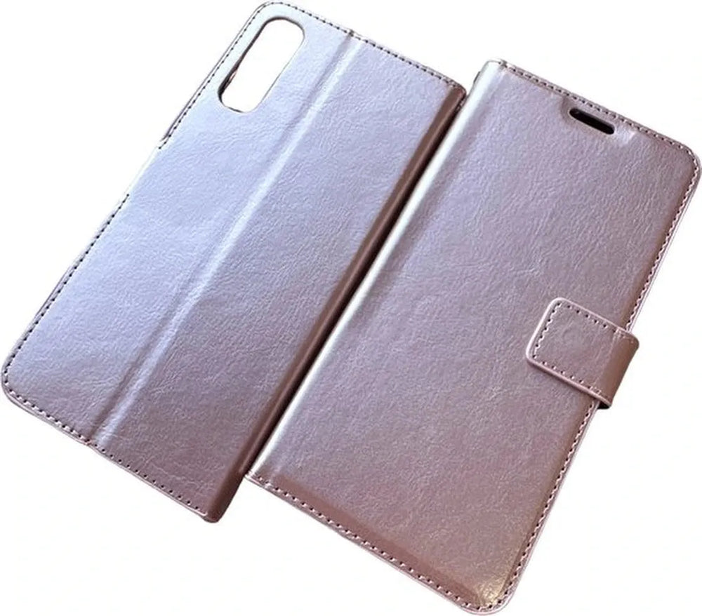 Huawei P30 Hoesjes – Portemonnee Bookcase – Pasjeshouder – Magneetsluiting – Roségoud-Ilumina Benelux