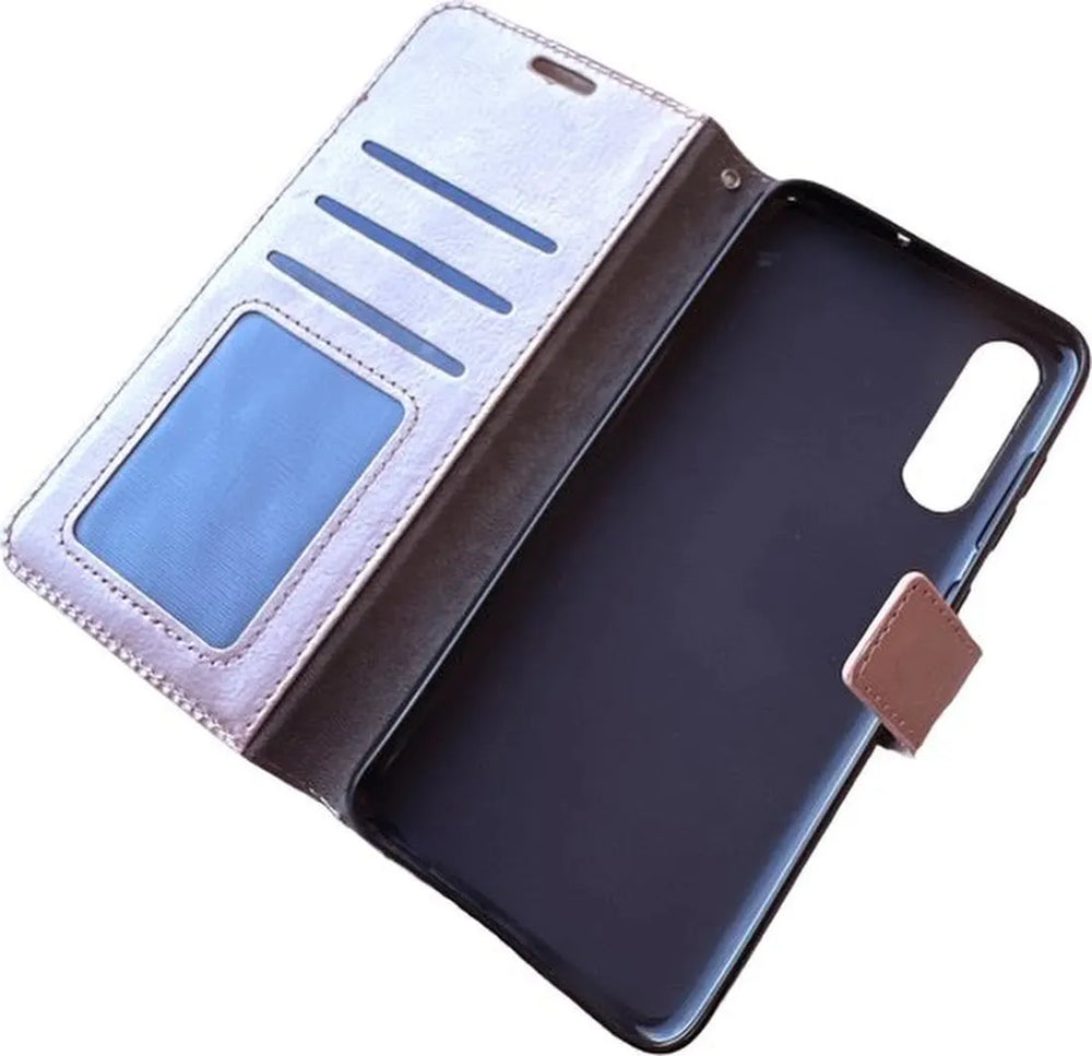 Huawei P30 Lite Hoesjes – Portemonnee Hoes – Pasjeshouder – Magneetsluiting – Roségoud-Ilumina Benelux