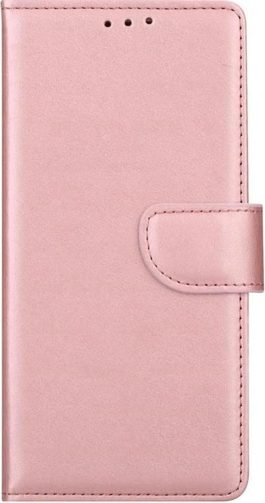Huawei P Smart Hoesjes – Portemonnee Bookcase – Pasjeshouder – Magneetsluiting – Roségoud-Ilumina Benelux