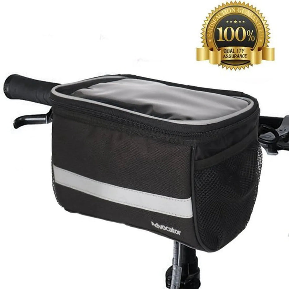 Telefoonhouder fiets – Universeel – Waterdicht – Opbergruimte – Tot 6.8 inch – Zwart-Ilumina Benelux